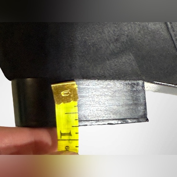 Womens Black Suede Slouchy Mid-Calf Boots Size 10M 3/4” Heel - Picture 13 of 15